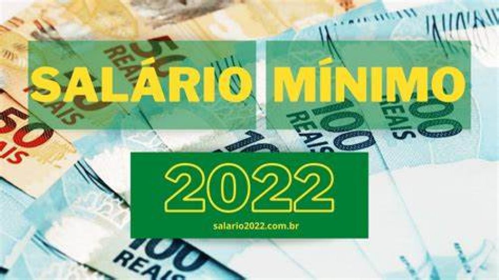 SALÁRIO MINIMO PARA 2022